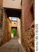 Zamora Calle Troncoso street arch in Spain. Стоковое фото, агентство Ingram Publishing / Фотобанк Лори