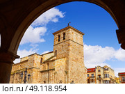 Zamora San Juan church in Plaza Mayor at spain. Стоковое фото, агентство Ingram Publishing / Фотобанк Лори