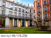 Zamora Santa clara street facades in Spain modernism. Стоковое фото, агентство Ingram Publishing / Фотобанк Лори