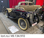Автомобиль ЭМ-ДЖИ модель ТА, 1936 г. Автомузей "Автомобили мира", Москва (2023 год). Редакционное фото, фотограф Мария Кылосова / Фотобанк Лори