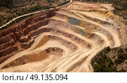 Aerial view of a quarry in Valencian Community of spain. Стоковое фото, агентство Ingram Publishing / Фотобанк Лори