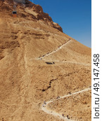 road in fortress Masada, Israel. Стоковое фото, агентство Ingram Publishing / Фотобанк Лори