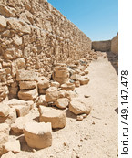 Ruins of Herods castle in fortress Masada, Israel. Стоковое фото, агентство Ingram Publishing / Фотобанк Лори