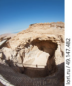 Ruins of Herods castle in fortress Masada, Israel. Стоковое фото, агентство Ingram Publishing / Фотобанк Лори
