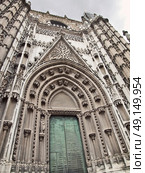Detail of Seville Cathedral, Andalusia,  Spain cloudy day. Стоковое фото, агентство Ingram Publishing / Фотобанк Лори