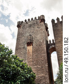Detail of castle of Almodovar del Rio, Cordoba, Spain. Стоковое фото, агентство Ingram Publishing / Фотобанк Лори