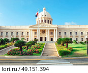 The National Palace in Santo Domingo houses the offices of the Executive Branch (Presidency and Vice-Presidency) of the Dominican Republic. Стоковое фото, агентство Ingram Publishing / Фотобанк Лори