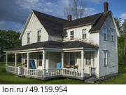 Facade of a house, Blackville, New Brunswick, Canada. Стоковое фото, агентство Ingram Publishing / Фотобанк Лори