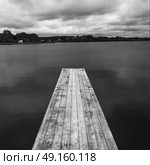 Scenic view of dock in sea, Guysborough, Nova Scotia, Canada. Стоковое фото, агентство Ingram Publishing / Фотобанк Лори