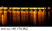 in iran   the old bridge of isfahan for light and night. Стоковое фото, агентство Ingram Publishing / Фотобанк Лори