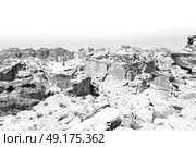 from high  the antique site of petra in jordan the beautiful wonder of the world. Стоковое фото, агентство Ingram Publishing / Фотобанк Лори