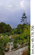 Sea view on a beautiful island of Skiathos in Greece, summer day in June. Стоковое фото, агентство Ingram Publishing / Фотобанк Лори