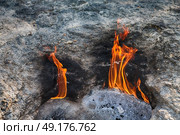blur in turkey the chimera eternal fire from natural gas     in the rocks. Стоковое фото, агентство Ingram Publishing / Фотобанк Лори