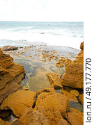 blur in south africa   sky ocean  isimagaliso reserve nature and rocks. Стоковое фото, агентство Ingram Publishing / Фотобанк Лори