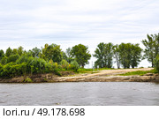 Река Тобол. Тюменская область. Ярковский район (2018 год). Стоковое фото, фотограф Александр Тараканов / Фотобанк Лори