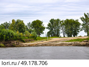 Река Тобол. Тюменская область. Ярковский район (2018 год). Стоковое фото, фотограф Александр Тараканов / Фотобанк Лори