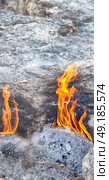 blur in turkey the chimera eternal fire from natural gas     in the rocks. Стоковое фото, агентство Ingram Publishing / Фотобанк Лори