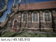blur  in south africa  old  church  in city center of reinet graaf and religion building. Стоковое фото, агентство Ingram Publishing / Фотобанк Лори