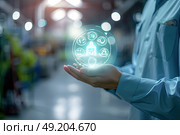 Health safety environment, HSE education industry. Стоковое AI-изображение, AI-художник Anastasy Yarmolovich / Фотобанк Лори