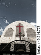 in amman jordan the chatolic church and the cross for religion. Стоковое фото, агентство Ingram Publishing / Фотобанк Лори
