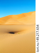 the empty quarter  and outdoor  sand  dune in oman old desert rub   al khali . Стоковое фото, агентство Ingram Publishing / Фотобанк Лори
