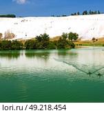     abstract in   pamukkale turkey asia the old calcium bath and travertine water. Стоковое фото, агентство Ingram Publishing / Фотобанк Лори