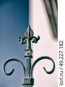 in the sky an iron fence prospective and abstracr background. Стоковое фото, агентство Ingram Publishing / Фотобанк Лори