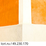 orange in europe italy old wall and antique contruction   yellow color. Стоковое фото, агентство Ingram Publishing / Фотобанк Лори