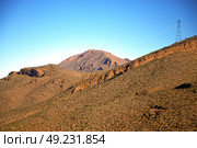 valley in   africa morocco the atlas dry mountain ground isolated hill . Стоковое фото, агентство Ingram Publishing / Фотобанк Лори