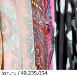 in  london accessory colorfull scarf and headscarf old market notthing hill. Стоковое фото, агентство Ingram Publishing / Фотобанк Лори