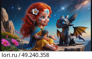 Под ночным небом. Стоковое AI-видео, аниматор Антонина Тарасова / Фотобанк Лори