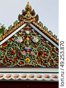 bangkok in the temple  thailand abstract cross colors roof wat  palaces   asia sky   and  colors religion. Стоковое фото, агентство Ingram Publishing / Фотобанк Лори