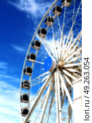 in south africa close up of the blur ferris weel  texture background and sky. Стоковое фото, агентство Ingram Publishing / Фотобанк Лори