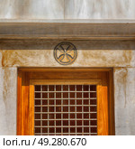 in italy   antique historical medieval decoration wall and window. Стоковое фото, агентство Ingram Publishing / Фотобанк Лори