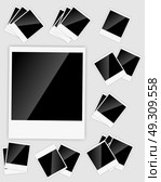 Blank  Instant photos vector  illustration. Стоковая иллюстрация, агентство Ingram Publishing / Фотобанк Лори