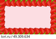 Strawberry frame vector illustration. Стоковая иллюстрация, агентство Ingram Publishing / Фотобанк Лори