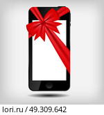 Abstract mobile phone vector illustration. Стоковая иллюстрация, агентство Ingram Publishing / Фотобанк Лори