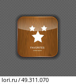 Favourites wood application icons vector illustration. Стоковая иллюстрация, агентство Ingram Publishing / Фотобанк Лори