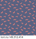 Horse Runs, Hops, Gallops Isolated. Seamless Pattern. Horse Runs, Hops, Gallops Isolated. Seamless Pattern. Стоковая иллюстрация, агентство Ingram Publishing / Фотобанк Лори