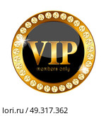 VIP Members Label. Isolated Vector Illustration EPS10. VIP Members Label Vector Illustration. Стоковая иллюстрация, агентство Ingram Publishing / Фотобанк Лори