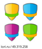 Protect Shield. Isolated on White Background. Vector Illustration EPS10. Protect Shield Vector Illustration. Стоковая иллюстрация, агентство Ingram Publishing / Фотобанк Лори