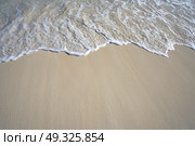 Caribbean white sand shore wave foam in Riviera Maya. Стоковое фото, агентство Ingram Publishing / Фотобанк Лори