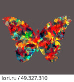 Colored Butterfly Icon Silhouette Vector Illustration EPS10. Butterfly Icon Silhouette Vector Illustration. Стоковая иллюстрация, агентство Ingram Publishing / Фотобанк Лори