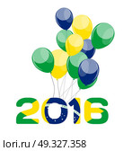 Brazil 2016 Abstract Colorful Background. Vector Illustration EPS10. Brazil 2016 Abstract Colorful Background. Стоковая иллюстрация, агентство Ingram Publishing / Фотобанк Лори