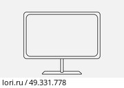 Schematically TV. Modern Flat style Vector Illustration. EPS10. Schematically TV. Modern Flat style Vector Illustration. . Стоковая иллюстрация, агентство Ingram Publishing / Фотобанк Лори