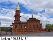 Тобольская соборная историческая мечеть. Тюменская область, город Тобольск, улица Пушкина, 27. Стоковое фото, фотограф Алексей Иванов / Фотобанк Лори