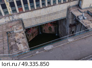 the sluice gates of the dam. Стоковое фото, агентство Ingram Publishing / Фотобанк Лори