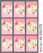 Template Anniversary Congratulations, Greeting Card, Invitation Collection Set Vector Illustration EPS10. Template Anniversary Congratulations, Greeting Card, Invitation . Стоковая иллюстрация, агентство Ingram Publishing / Фотобанк Лори