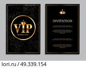 Abstract Luxury VIP Members Only Invitation Background Vector Illustration EPS10. Abstract Luxury VIP Members Only Invitation Background Vector Il. Стоковая иллюстрация, агентство Ingram Publishing / Фотобанк Лори