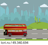 A Red London Doubledecker Bus. Стоковая иллюстрация, агентство Ingram Publishing / Фотобанк Лори